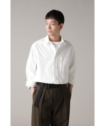 MHL.(エムエイチエル)/GARMENT DYE COTTON POPLIN/WHITE