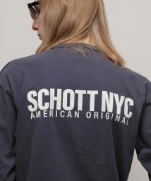 Schott(ショット)/直営限定/LS T－SHIRT SCHOTT NYC/ロングTシャツ ショット ニューヨーク/ネイビー