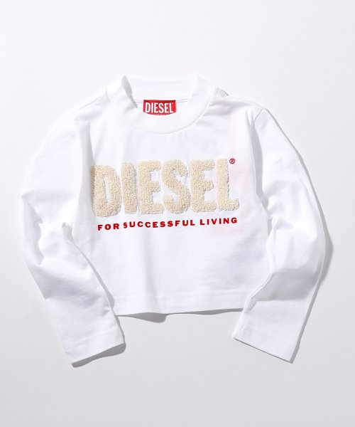 DIESEL(DIESEL)/DIESEL(ディーゼル)Kids & Junior 長袖Tシャツカットソー/ホワイト