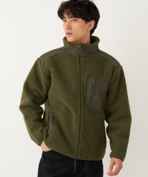 SHIPS Colors  MEN(シップスカラーズ　メン)/【SHIPS Colors別注】WOODS:スタンド ボア ブルゾン/オリーブ