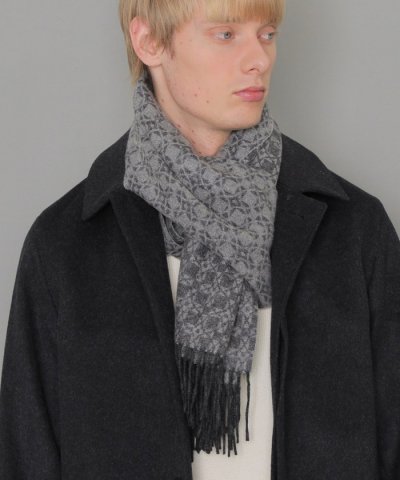 カシミヤアンドリュー柄マフラー