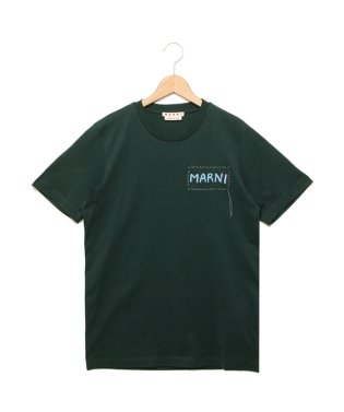 MARNI/マルニ Tシャツ カットソー レギュラーフィット オーガニックコットン グリーン メンズ レディース ユニセックス MARNI HUMU0198X0 UTC01/505748751