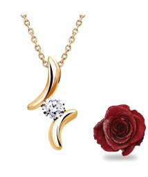 Sears(シアーズ)/シアーズ ネックレス レディース 1粒 ドロップ キュービックジルコニア ネックレス プリザーブドフラワー 薔薇 ボックス 誕生日 女性 ネックレス sp236/ピンクゴールド