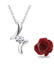 Sears(シアーズ)/シアーズ ネックレス レディース 1粒 ドロップ キュービックジルコニア ネックレス プリザーブドフラワー 薔薇 ボックス 誕生日 女性 ネックレス sp236/シルバー