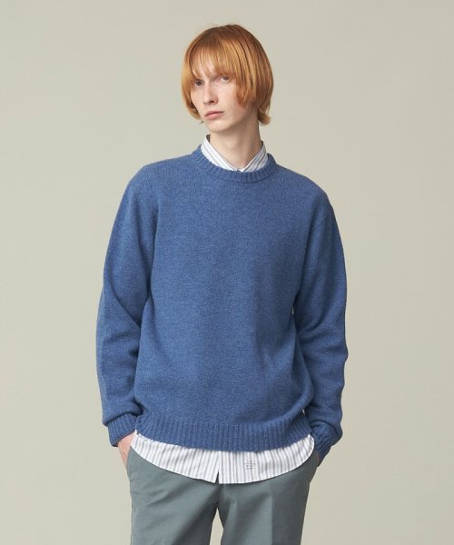 J.PRESS MENS(J．プレス　メンズ)/【WEB限定】クルーネックニット/ダルブルー系