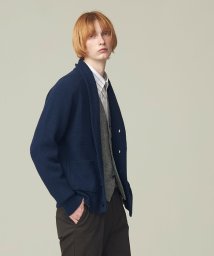 J.PRESS MENS(J．プレス　メンズ)/【WEB限定】畔編み ショールカーディガン/ネイビー系