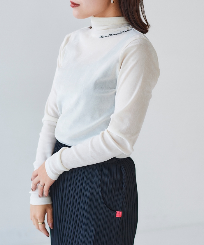 MAISON MAVERICK ベロアハイネックT(505438406) | ルクールブラン(le