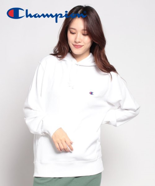 CHAMPION(チャンピオン)/Champion HOODED SWEATSHIRT C3－Y136              /ホワイト