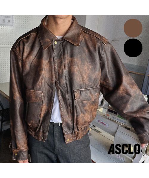 セール】ASCLO(エジュクロ)3 TAP Vintage Aviation Flight Jumper