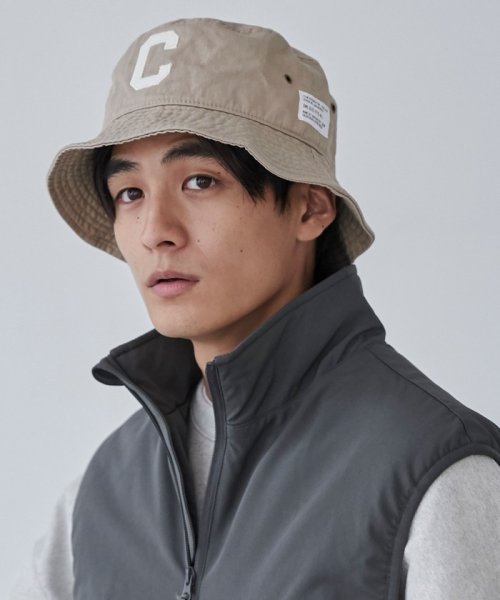 coen(coen)/California Sportswear（カリフォルニアスポーツウェア）別注バケットハット/BEIGE