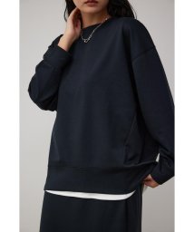 AZUL by moussy(アズールバイマウジー)/B－HEATクルーネックトップス/BLK