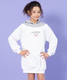 ANAP KIDS/切替 フード付き 裏毛 スウェット ワンピース/505749464