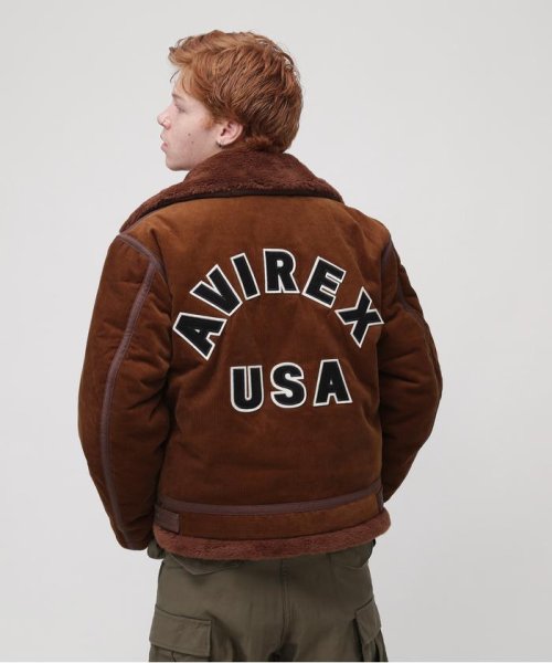 AVIREX(AVIREX)/《WEB&DEPOT限定》CORDUROY B－3 JACKET / コーデュロイ B－3 ジャケット / AVIREX / アヴィレックス/ブラウン