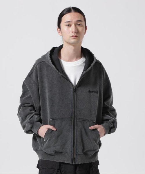 LHP(エルエイチピー)/Supplier/サプライヤー/STUDS CROSS ZIP HOODIE/ブラック