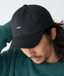 SHIPS MEN(シップス　メン)/*SHIPS: マイクロ SHIPSロゴ エンブロイダリー キャップ/ブラック