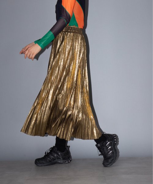 セール】【MAISON BREEZE】シャイニーランダムプリーツ プリーツ  