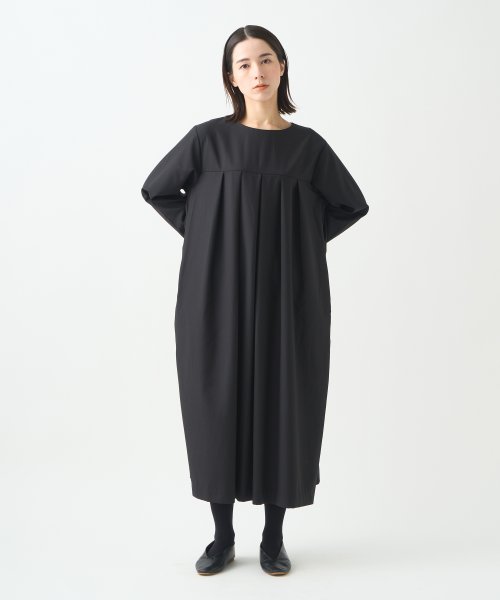 「KELEN/ケレン」タックデザインワンピース/HILA 身幅 肩幅 総丈 そで丈