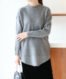 MAISON BREEZE(MAISON BREEZE)/【MAISON BREEZE】ベーシッククルーネック ニット KNF037/チャコールグレー