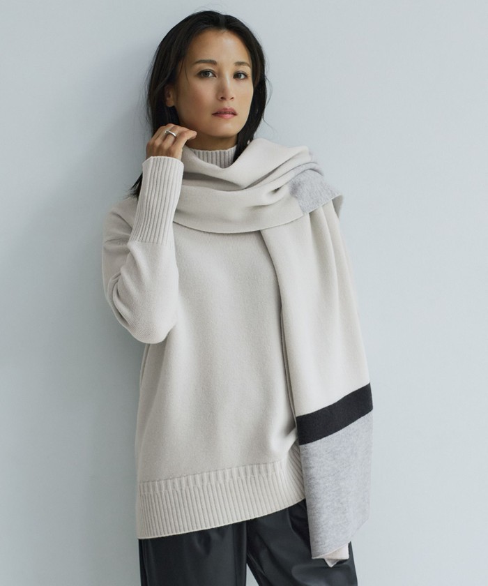 ソフトカシミヤミックス ニットストール(505752267)｜阪急百貨店公式