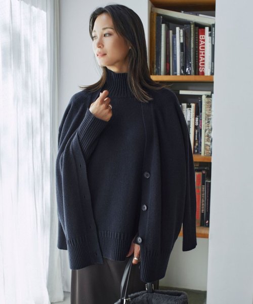 【洗える】 ソフトカシミヤミックス カーディガン 