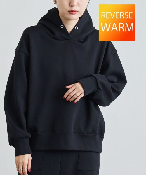 coen(coen)/REVERSEWARMパーカー（WEB限定カラー）/BLACK