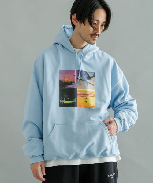 URBAN RESEARCH(アーバンリサーチ)/URBAN RESEARCH iD　COLOR FILM Sweat Hoodie/L.BLUE