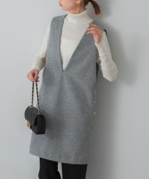 URBAN RESEARCH ROSSO(URBAN　RESEARCH　ROSSO)/レイヤードシャギーミニワンピース/LIGHTGRAY