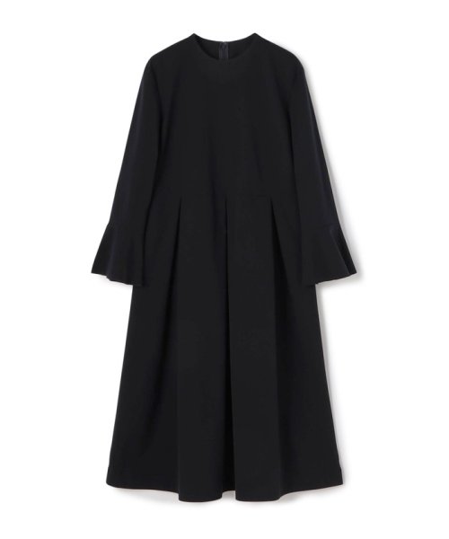 ストレッチタフタ ボックスタックワンピース 