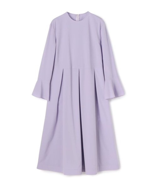 ストレッチタフタ ボックスタックワンピース 