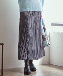 NIJYUSANKU/【SLOW/一部店舗限定】リンクルサテン スカート/505752910
