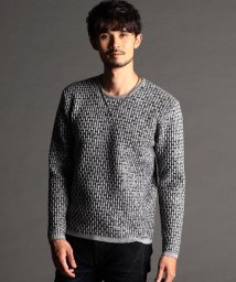 NICOLE CLUB FOR MEN/リンクスバスケットクルーネックニット/505656917