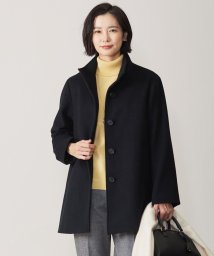 J.PRESS LADIES（LARGE SIZE）(J．プレス　レディス（大きいサイズ）)/ショートビーバー スタンドカラー コート/ブラック系