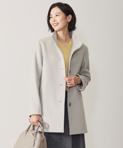 ショートビーバー スタンドカラー コート 大きいサイズ 小さいサイズ