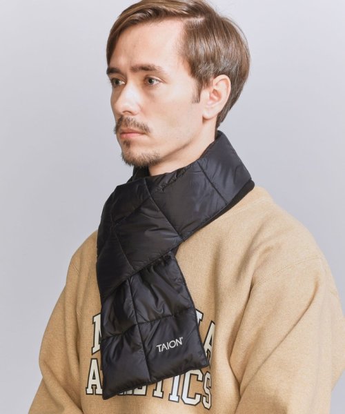 BEAUTY&YOUTH UNITED ARROWS(ビューティーアンドユース　ユナイテッドアローズ)/＜TAION＞ ベーシック ダウン マフラー/スカーフ/BLACK