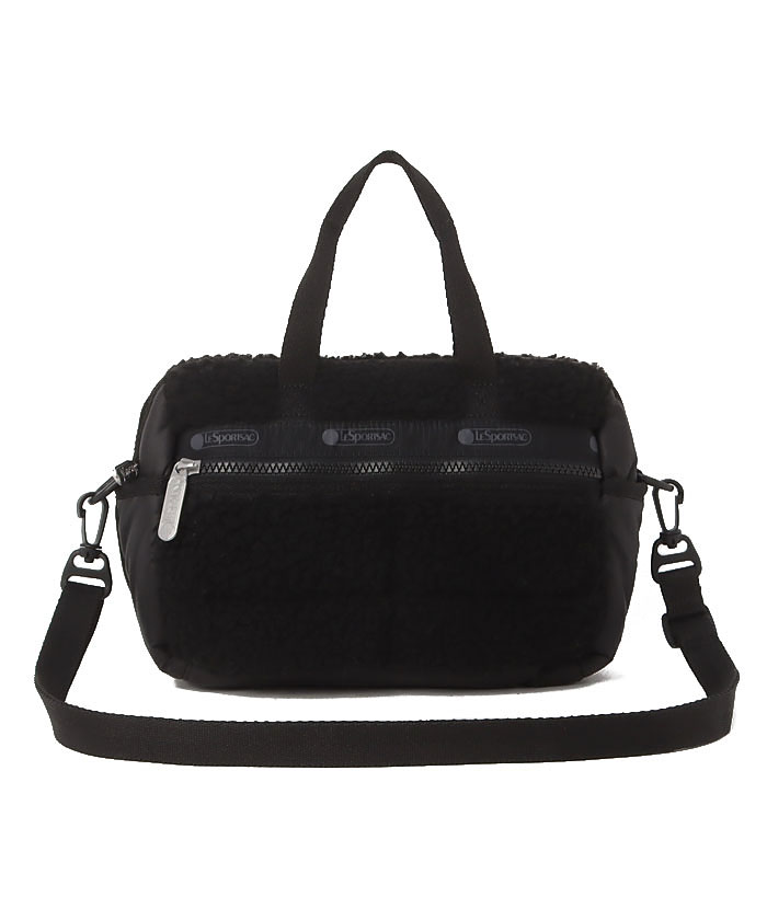 PUFFY MINI DUFFELジェットブラックシェルパ(505736828) | LeSportsac