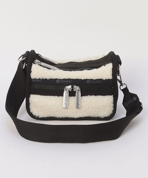 LeSportsac(LeSportsac)/SHERPA LOAF CROSSBODYクリームビーガンシェルパ/ベージュ