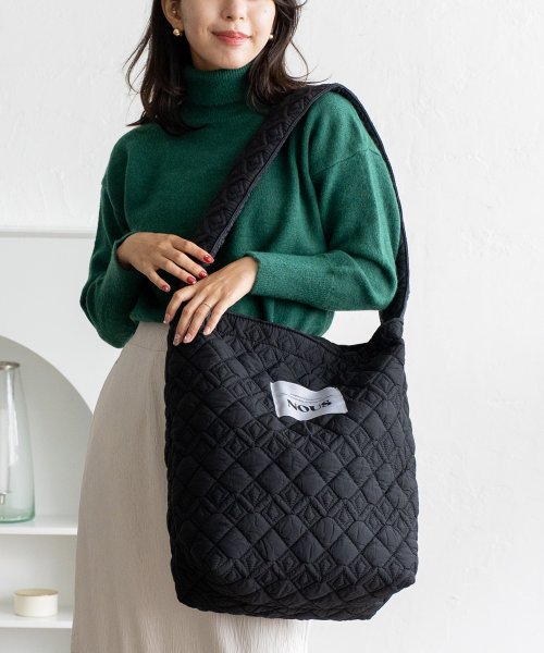 キルティングナイロンショルダーバッグ【aroco/アロコ】レディース a4 肩掛け 斜め掛け ワンショルダーバッグ 大容量 縦長 縦型 大きいバッグ ボンディン 人気・おすすめ｜使いやすい・旅行におすすめ 品質保証 全国発送