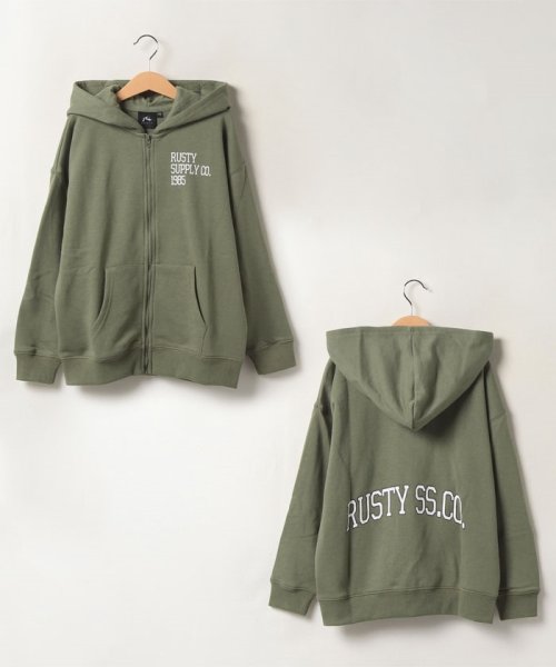 RUSTY Kids(ラスティ　キッズ)/【RUSTY】KIDSスウェット/オリーブ