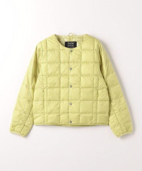 green label relaxing （Kids）(グリーンレーベルリラクシング（キッズ）)/＜TAION＞ボタン ジャケット 110cm－140cm/YELLOW