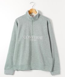 CONVERSE(CONVERSE)/【CONVERSE/コンバース】ニットフリース衿裏ボアハーフＺＩＰプルオーバー/ブルー系