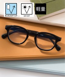SETUP7(SETUP7)/【SETUP7】ブルーライトカット PC 眼鏡 メガネ アイウェア ボストン ウェリントン スクエア クリアレンズ TNY/ブラックその他2