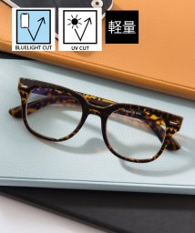 SETUP7(SETUP7)/【SETUP7】ブルーライトカット PC 眼鏡 メガネ アイウェア ボストン ウェリントン スクエア クリアレンズ TNY/ブラウン