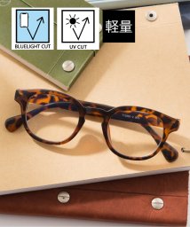 SETUP7(SETUP7)/【SETUP7】ブルーライトカット PC 眼鏡 メガネ アイウェア ボストン ウェリントン スクエア クリアレンズ TNY/ブラウン2