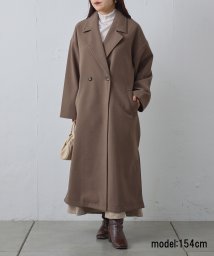 NICE CLAUP OUTLET/サイドスリットロングテーラードコート/505745445