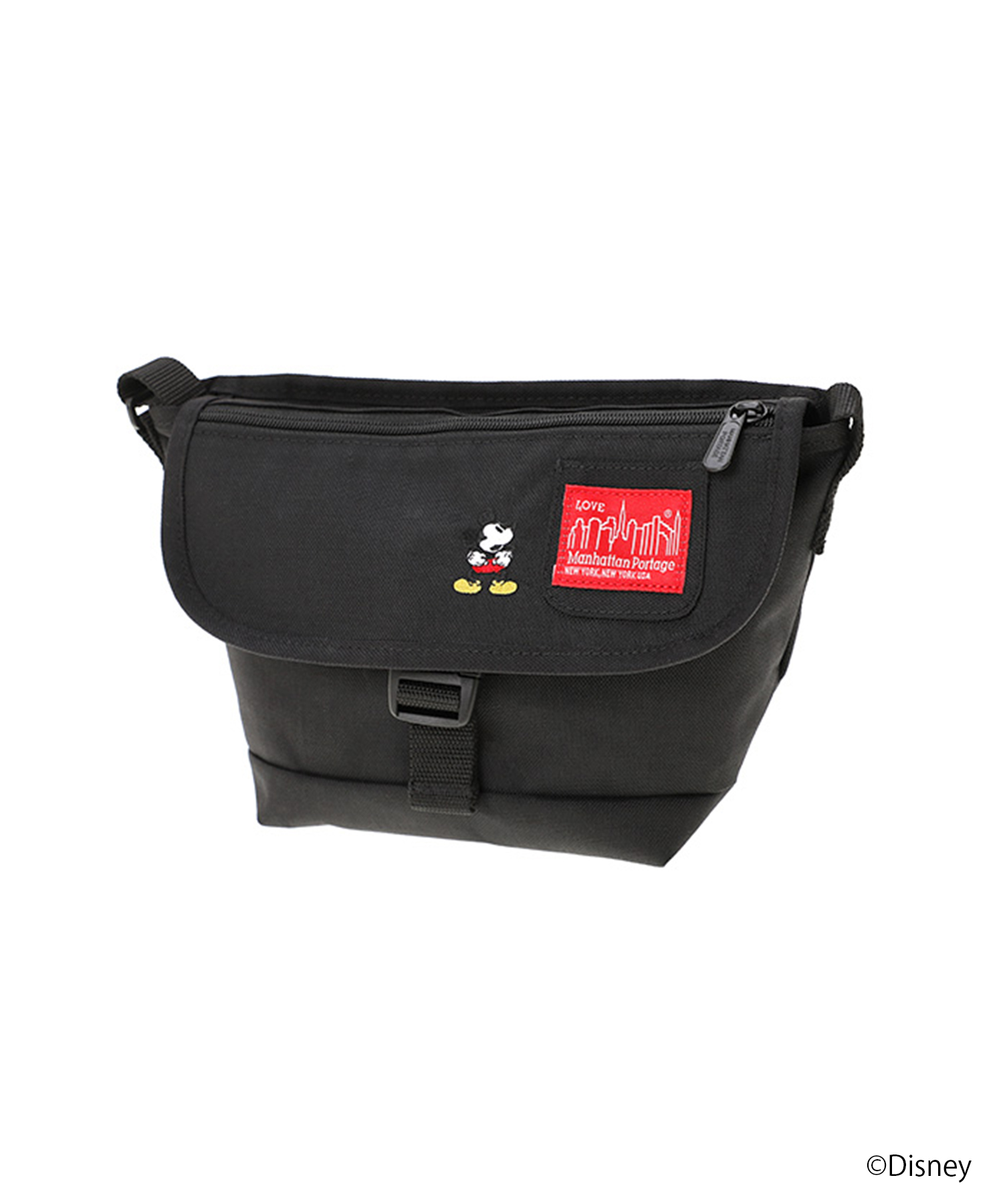 Nylon Messenger Bag Flap Zipper Pocket / Mickey Mouse(505748568