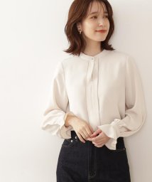 N Natural Beauty Basic(エヌナチュラルビューティベーシック)/フリルカフストロミ長袖ブラウス《WEB限定商品》/オフ