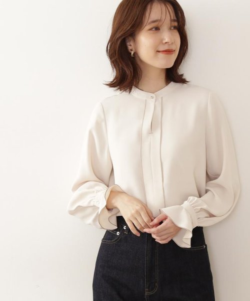 N Natural Beauty Basic(エヌナチュラルビューティベーシック)/フリルカフストロミ長袖ブラウス《WEB限定商品》/オフ