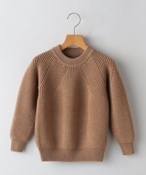 SHIPS KIDS(シップスキッズ)/BATONER:100～140cm /〈手洗い可能〉KIDS SIGNATURE KNIT/キャメル