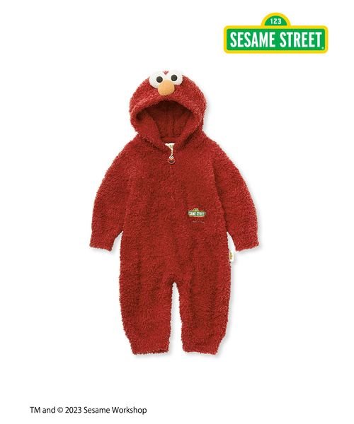 gelato pique Kids＆Baby(gelato pique Kids＆Baby)/【SESAME STREET】【BABY】エルモロンパース/RED