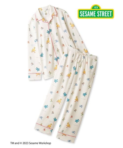 GELATO PIQUE HOMME(GELATO PIQUE HOMME)/【SESAME STREET】【HOMME】総柄シャツ&ロングパンツセット/OWHT